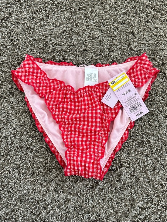 Target Other - Target Wild Fable Red Gingham Bikini Bottoms